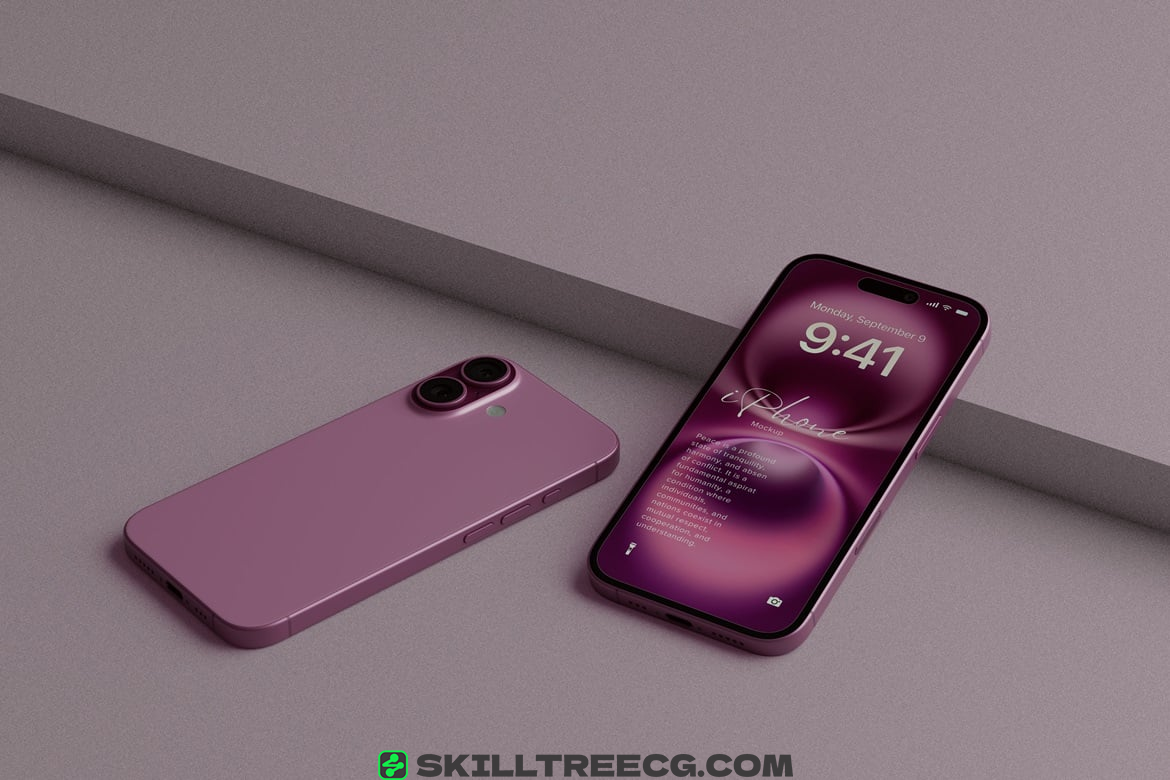 图片[4]-iPhone 16 Pink Mockup（144218）-技能树